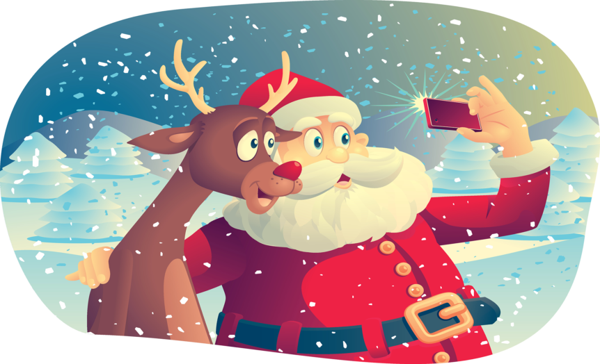 Santa Rudolph Selfie